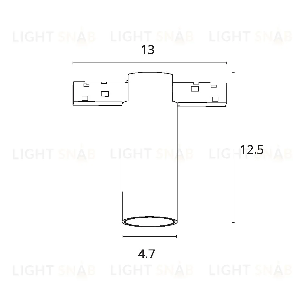 Трековый магнитный светильник Arte Lamp Optima A7269PL-1WH A7269PL-1WH