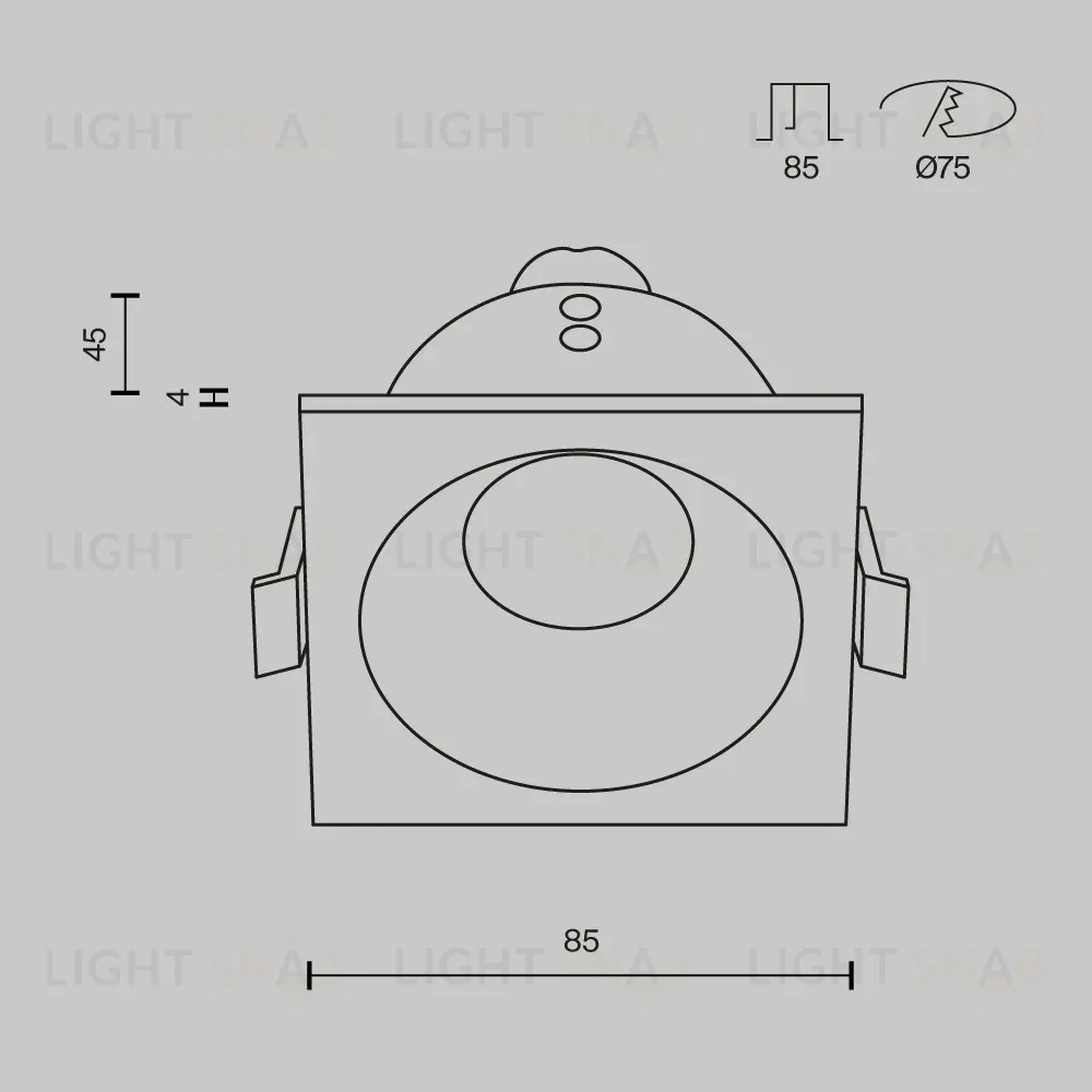 Встраиваемый светильник Maytoni Technical Downlight Zoom DL033-2-01W-1(N) DL033-2-01W-1(N)