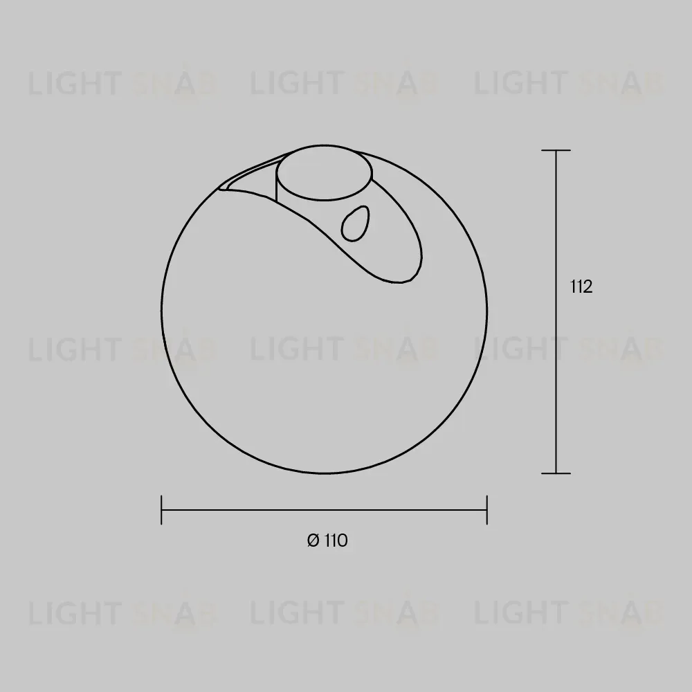 Трековый светильник Maytoni Technical Luna Arity TR236-1-5W3K-B TR236-1-5W3K-B