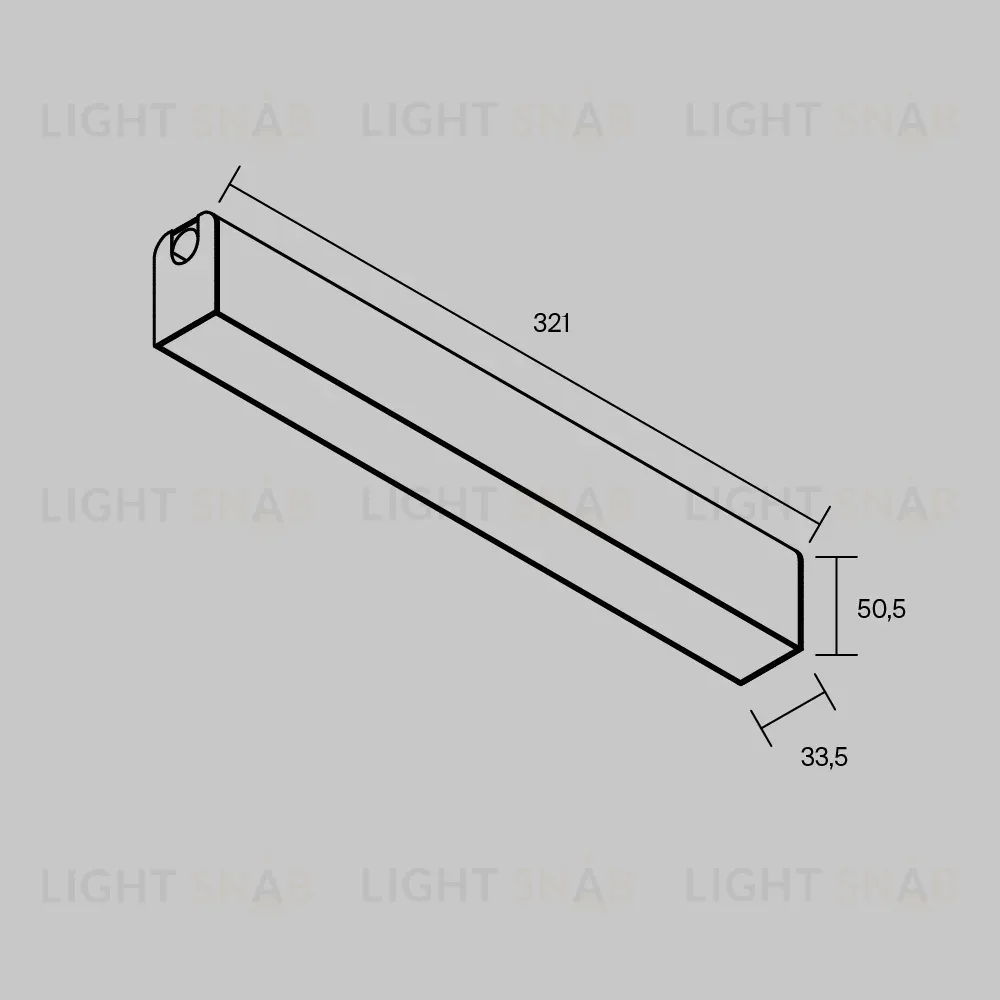 Трековый светильник Maytoni Technical Basis Arity TR238-1-12W3K-B TR238-1-12W3K-B