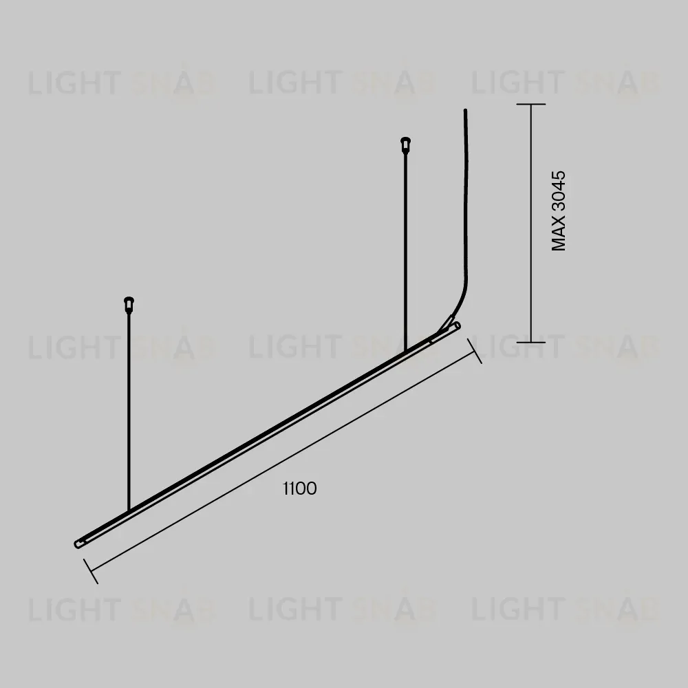 Шинопровод Maytoni Technical Busbar trunkings Arity TRX233-HL-1B TRX233-HL-1B
