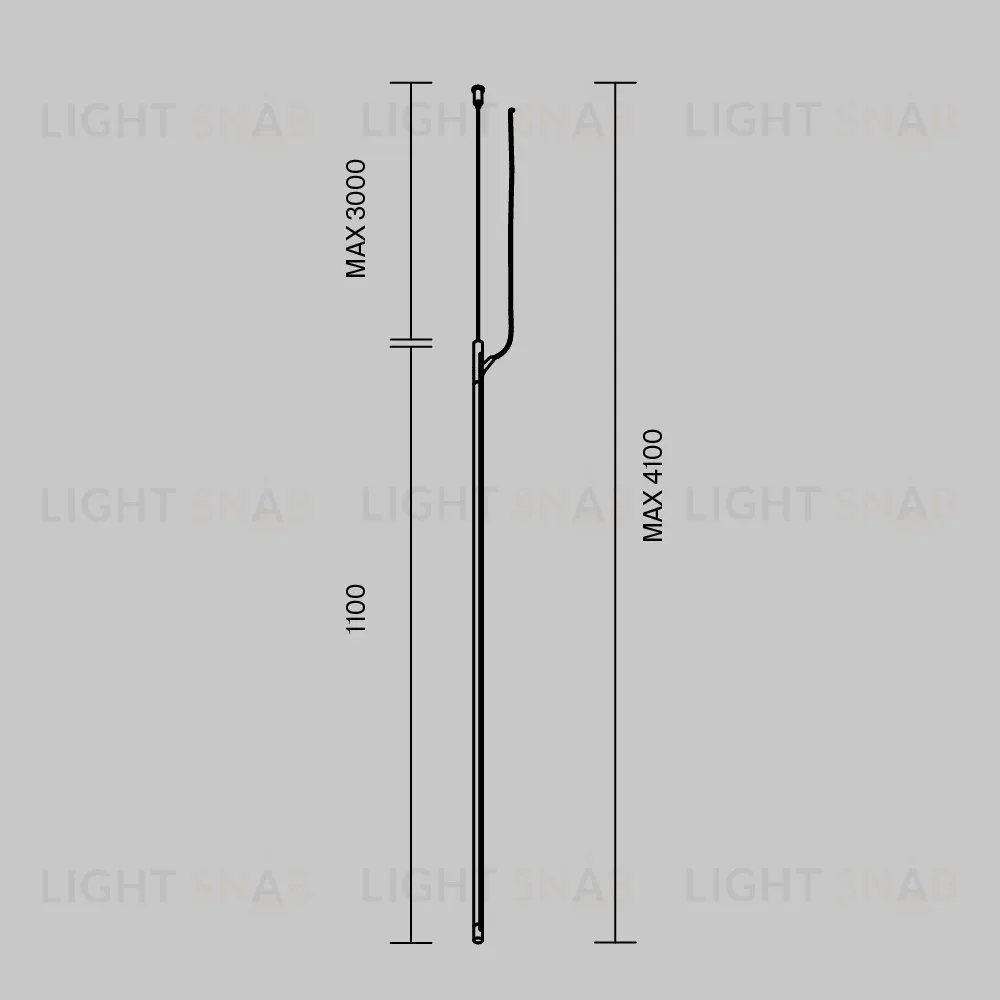 Шинопровод Maytoni Technical Busbar trunkings Arity TRX233-VL-1B TRX233-VL-1B