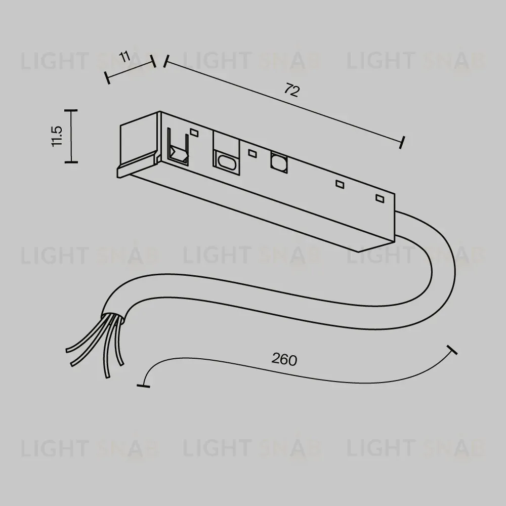 Ввод питания Exility X Maytoni TRA239B-42B TRA239B-42B