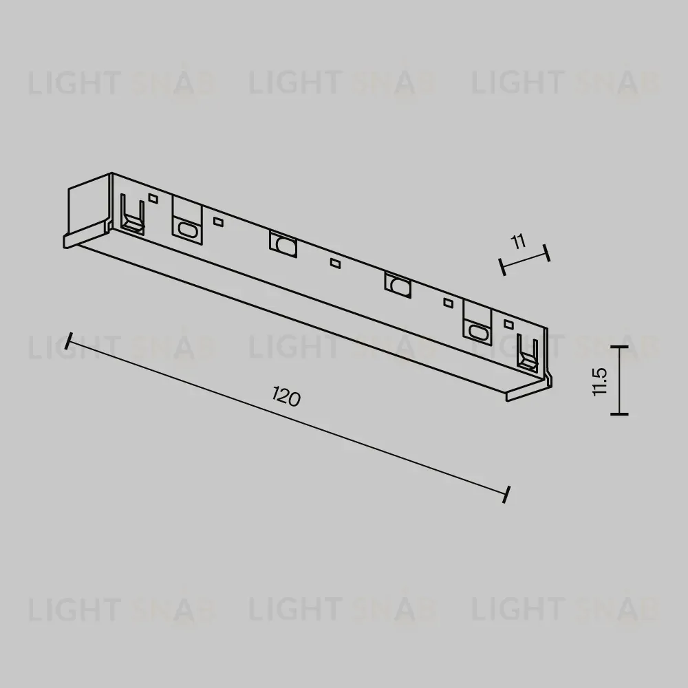 Коннектор питания прямой Exility X Maytoni TRA239PC-42B TRA239PC-42B