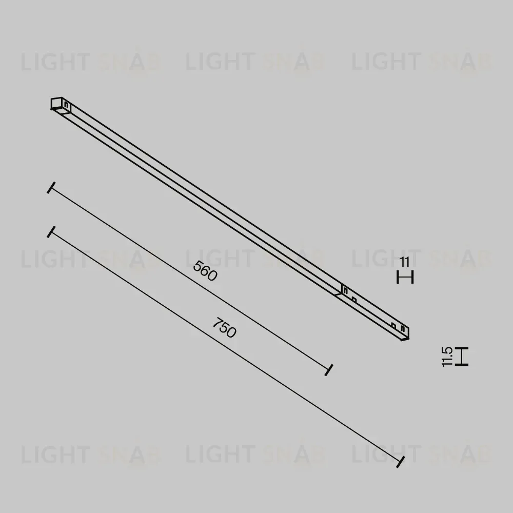 Трековый магнитный светильник Maytoni Technical Basis Exility X TR240-4-12WTW-DSZ-B TR240-4-12WTW-DSZ-B