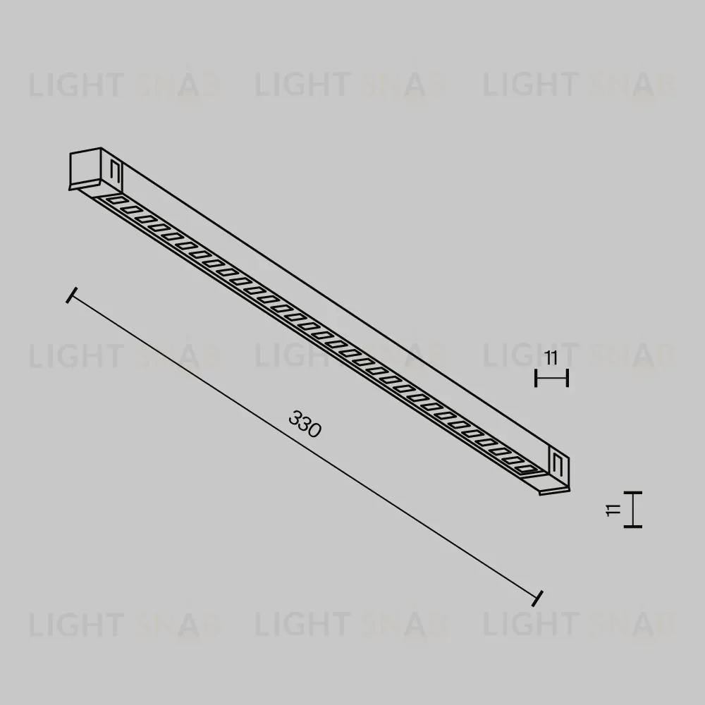 Трековый магнитный светильник Maytoni Technical Points Exility X TR241-2-6W4K-B TR241-2-6W4K-B