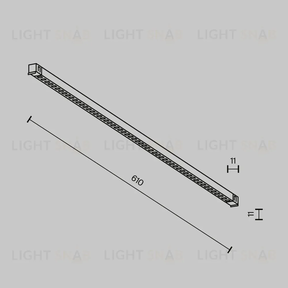 Трековый магнитный светильник Maytoni Technical Points Exility X TR241-2-12W4K-B TR241-2-12W4K-B