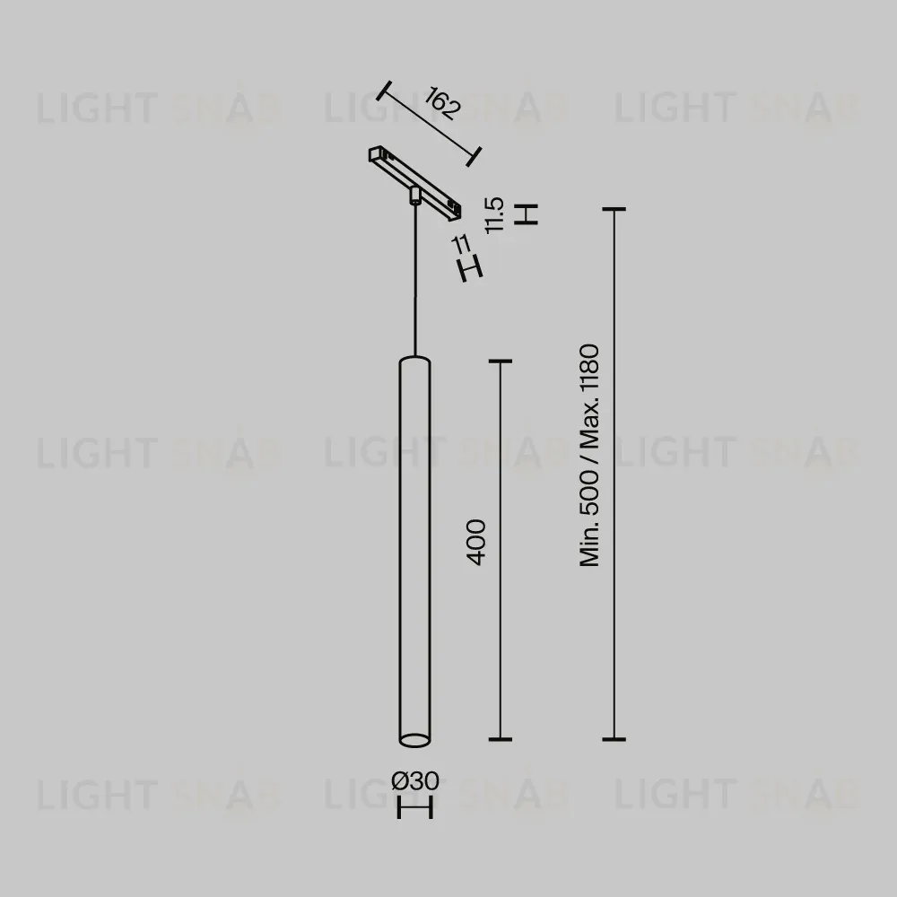 Трековый магнитный светильник Maytoni Technical Focus Led Exility X TR245-4-7WTW-DSZ-B TR245-4-7WTW-DSZ-B
