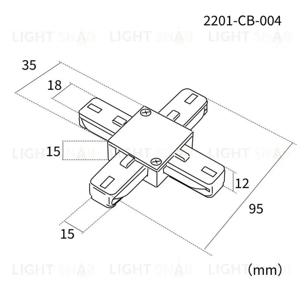 Коннектор для однофазного шинопровода Favourite Practica 2201-CB-004 2201-CB-004