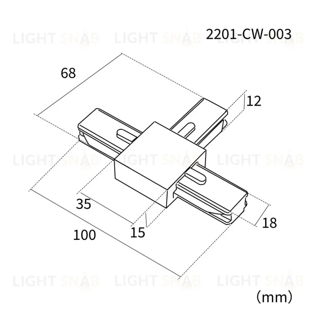 Коннектор для однофазного шинопровода Favourite Practica 2201-CW-003 2201-CW-003