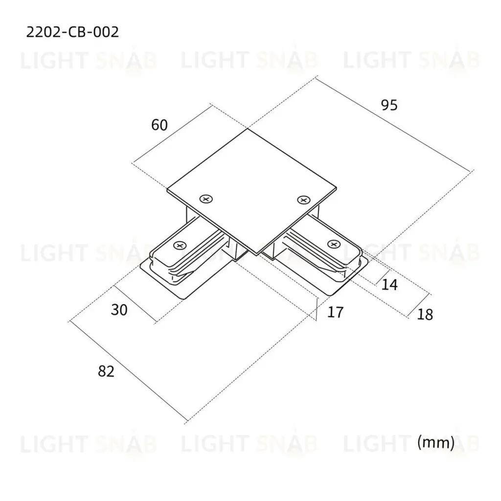 Коннектор для однофазного шинопровода Favourite Practica 2202-CB-002 2202-CB-002