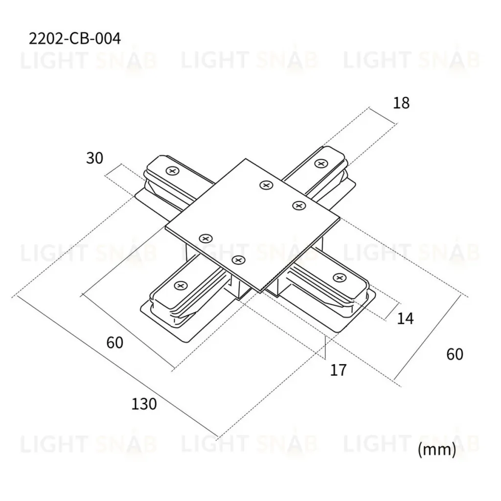 Коннектор для однофазного шинопровода Favourite Practica 2202-CB-004 2202-CB-004