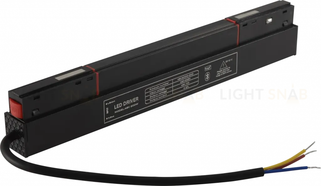 Драйвер для магнитного шинопровода Crystal lux 48V, 200W CLT 0.203 09 BL SMART CLT 0.203 09 BL SMART