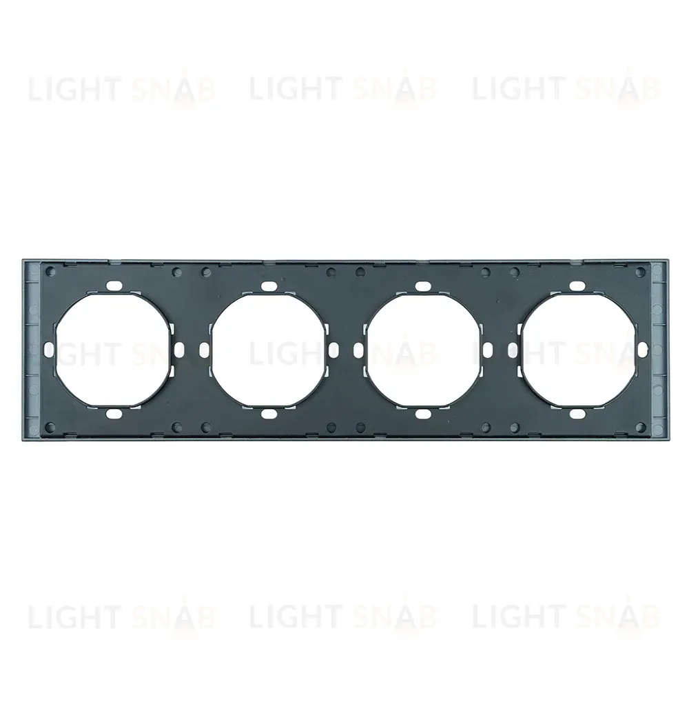 Рамка 4-местная Stekker Мия PFR00-3004-05 черный бархат 50464 50464