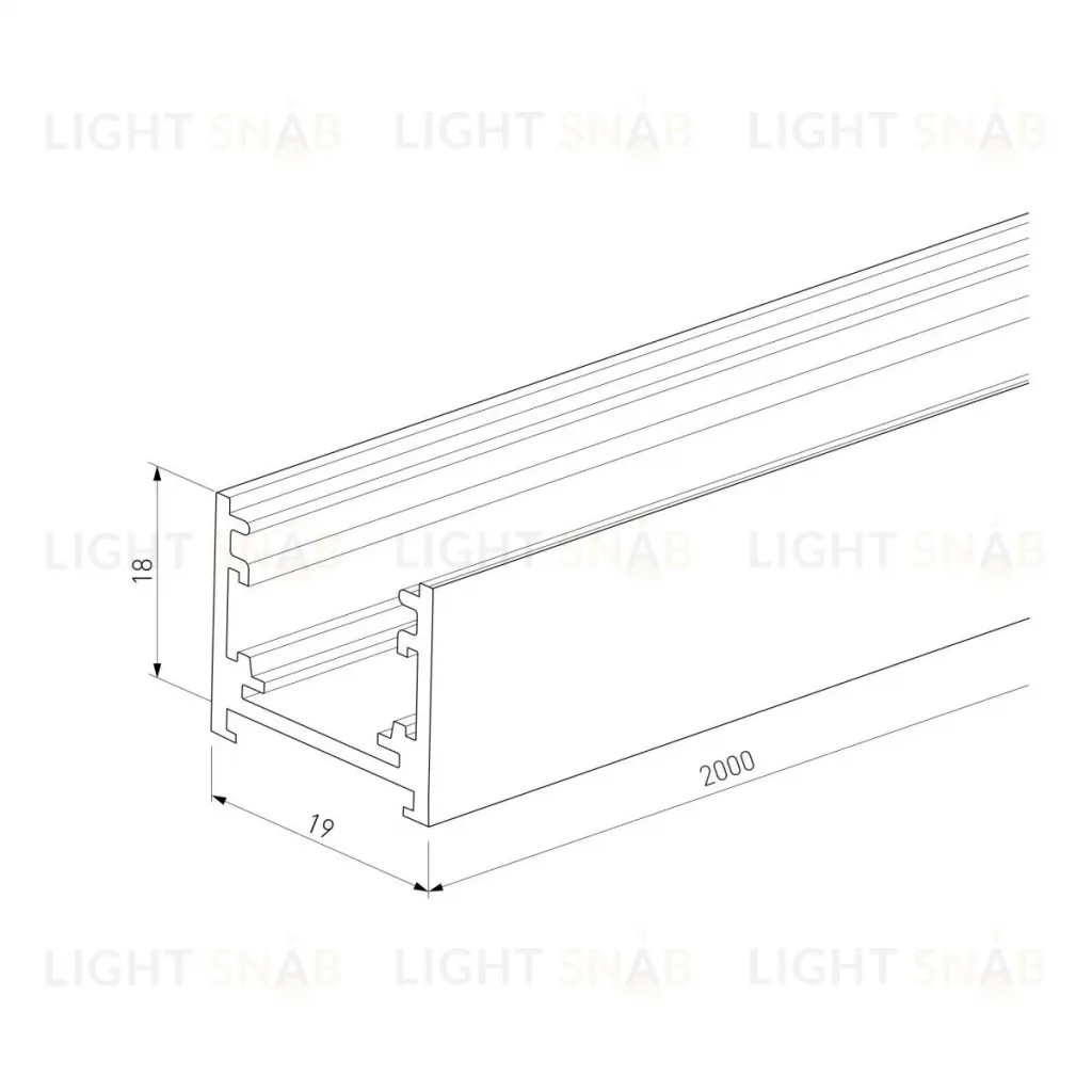 Шинопровод магнитный накладной Elektrostandard Titan Line 85227/00 4690389219092 a072147 4690389219092