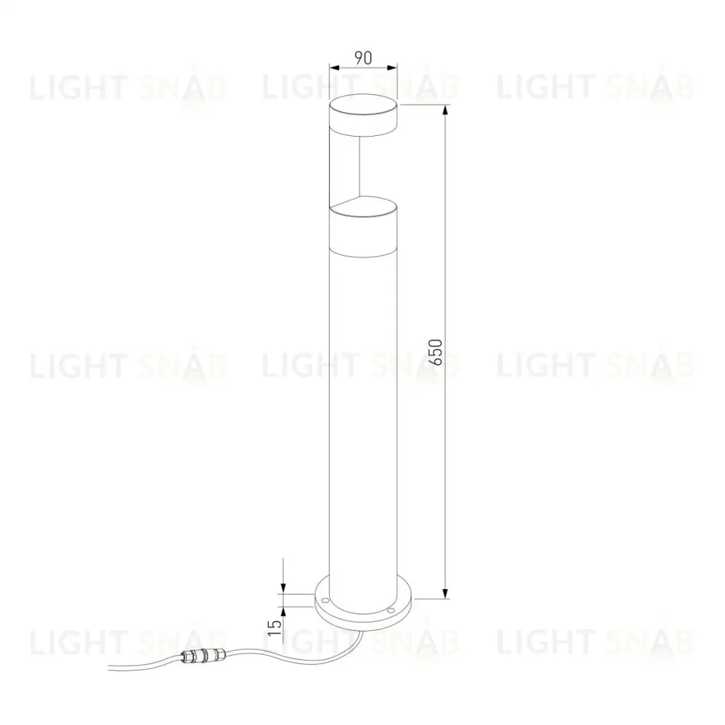 Ландшафтный светильник Elektrostandard Nimbus 35126/F серый 4690389219252 a072093 4690389219252