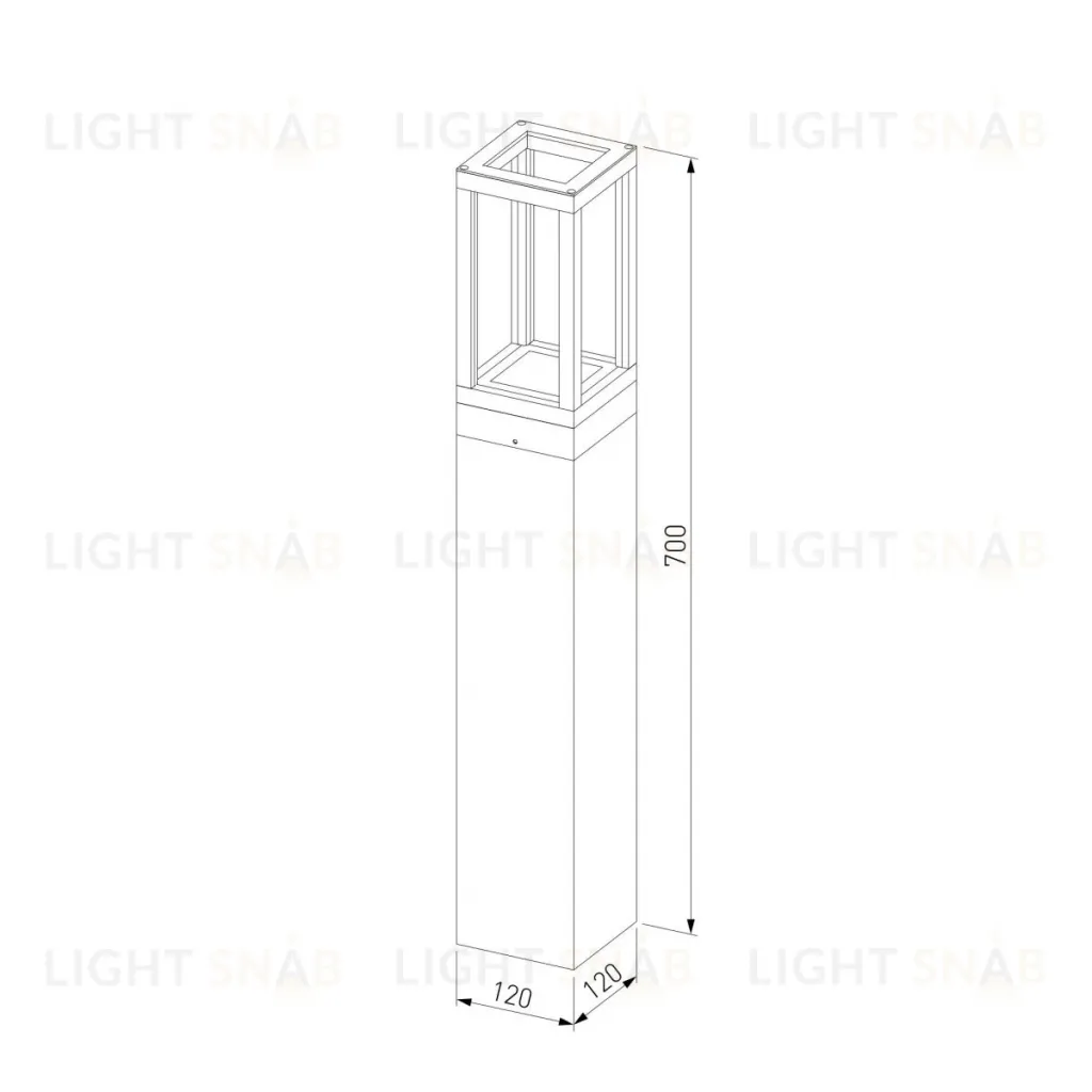 Ландшафтный светильник Elektrostandard Frame 1529 TECHNO LED черный 4690389219122 a072092 4690389219122