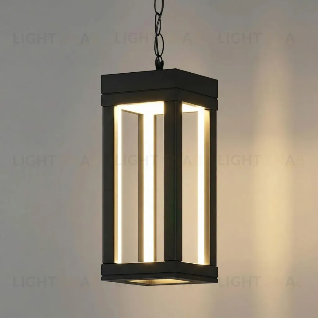 Уличный подвесной светильник Elektrostandard Frame 1528 TECHNO LED черный 4690389219115 a072091 4690389219115