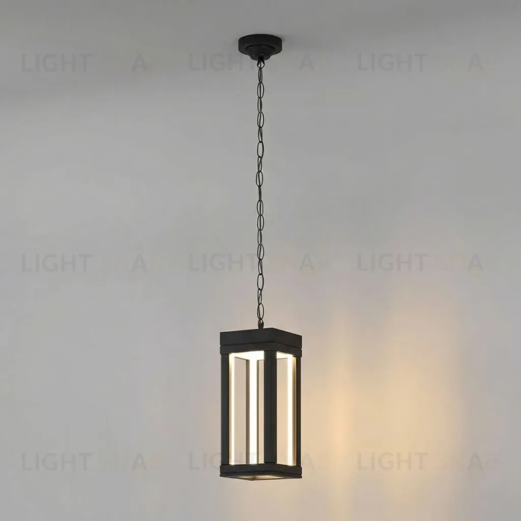 Уличный подвесной светильник Elektrostandard Frame 1528 TECHNO LED черный 4690389219115 a072091 4690389219115