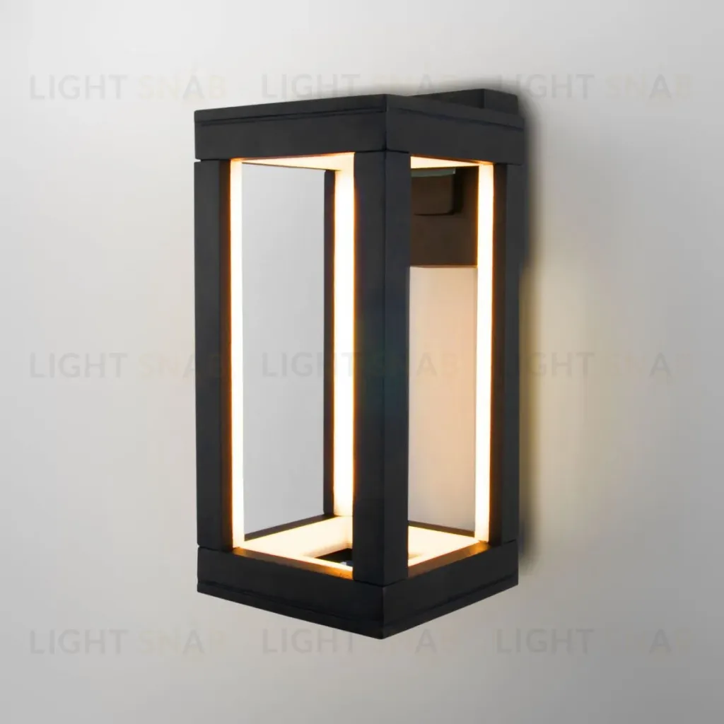 Уличный настенный светильник Elektrostandard Frame 1527 TECHNO LED черный 4690389219108 a072090 4690389219108