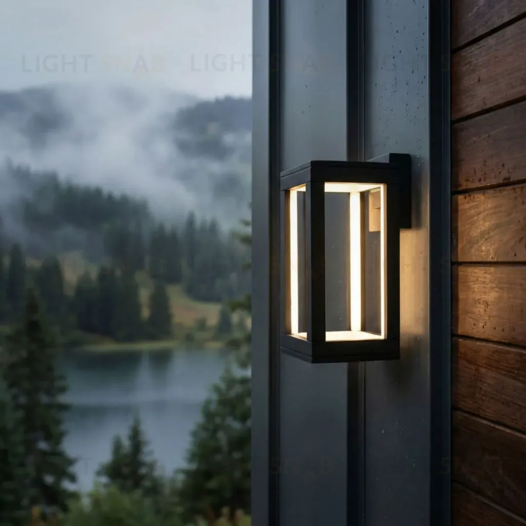 Уличный настенный светильник Elektrostandard Frame 1527 TECHNO LED черный 4690389219108 a072090 4690389219108