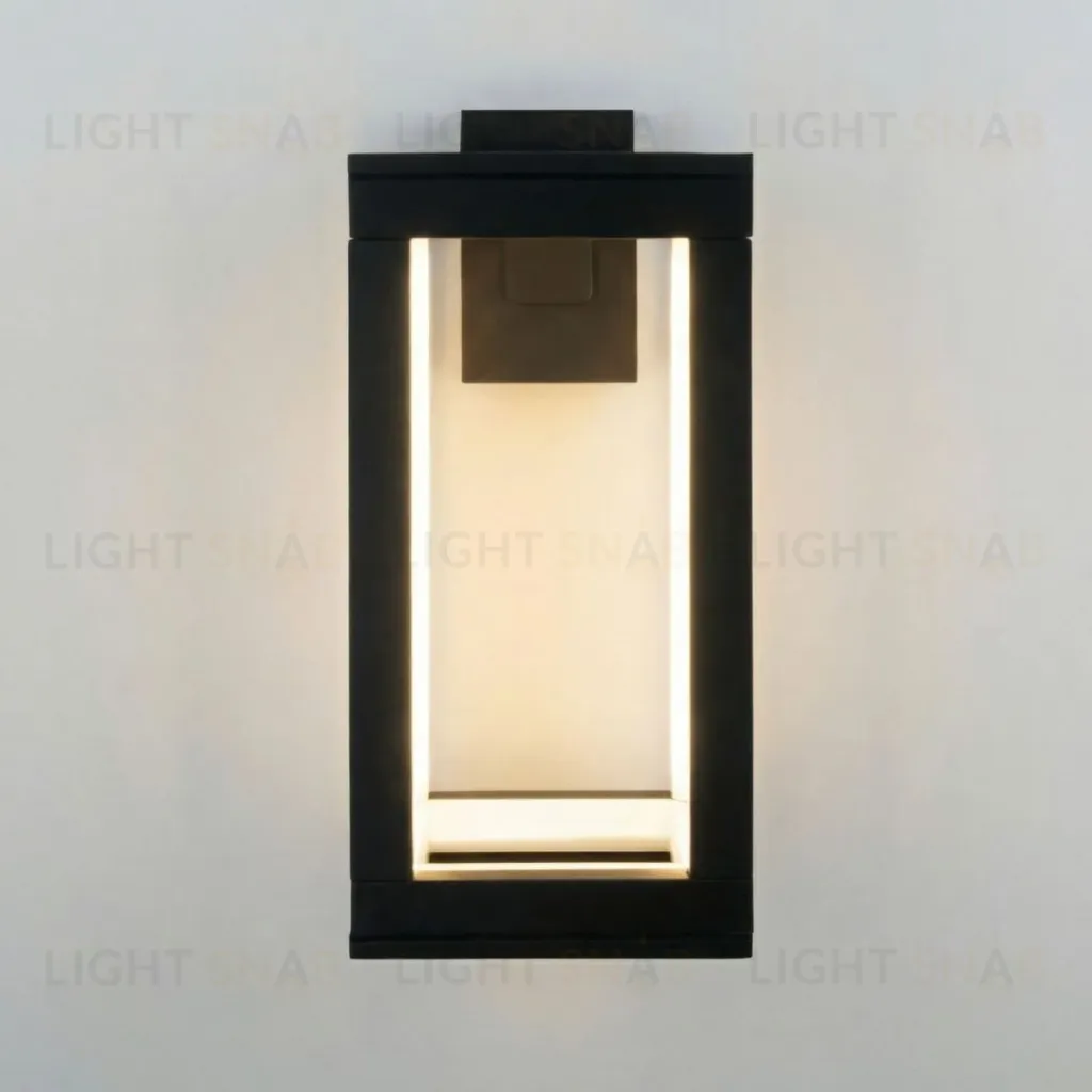 Уличный настенный светильник Elektrostandard Frame 1527 TECHNO LED черный 4690389219108 a072090 4690389219108