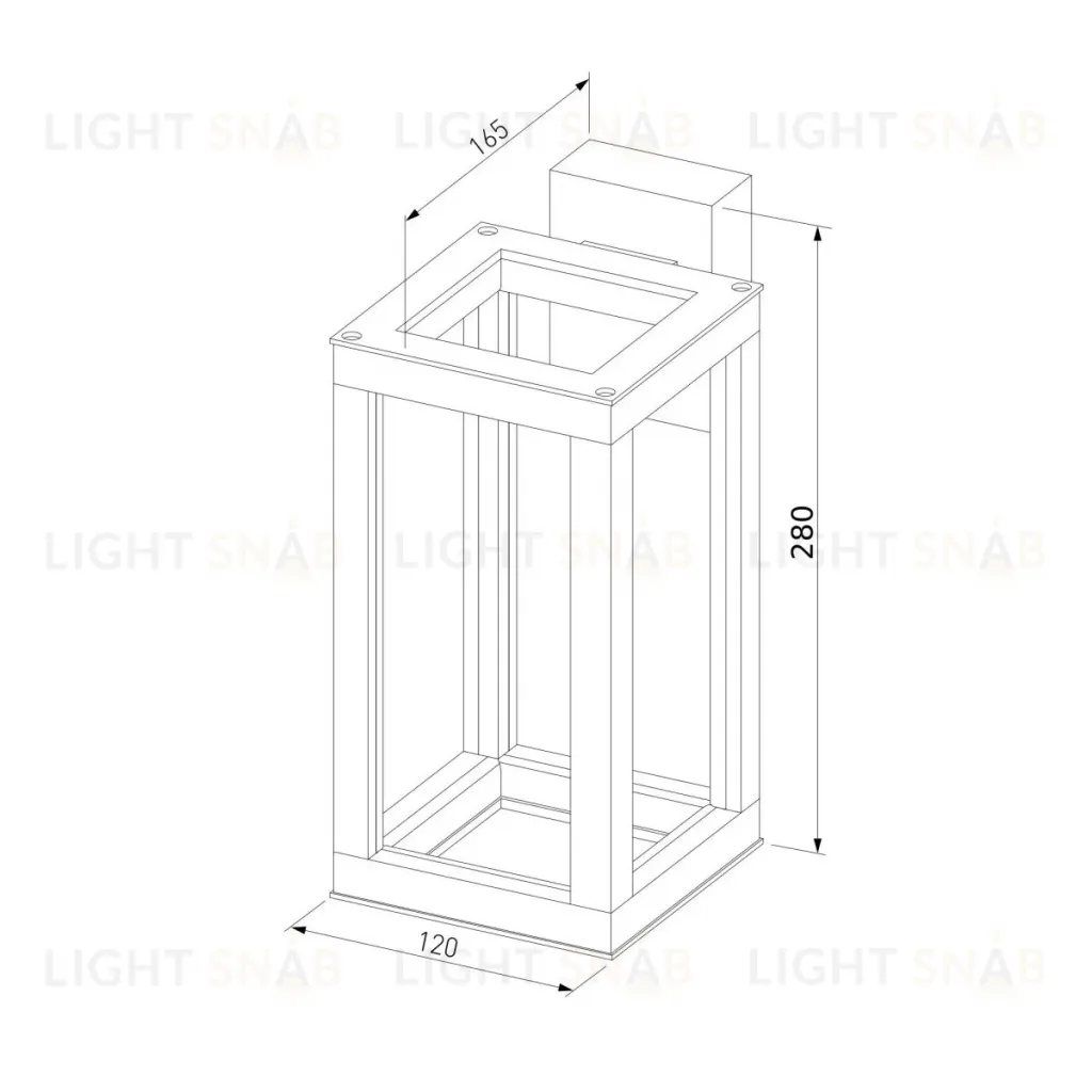 Уличный настенный светильник Elektrostandard Frame 1527 TECHNO LED черный 4690389219108 a072090 4690389219108