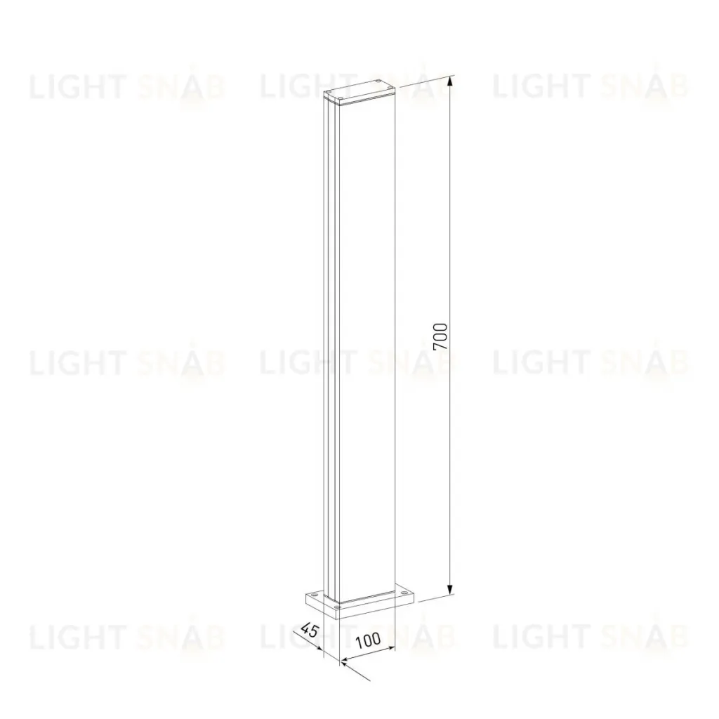 Ландшафтный светильник Elektrostandard Flat 1538 TECHNO LED черный 4690389219221 a072089 4690389219221