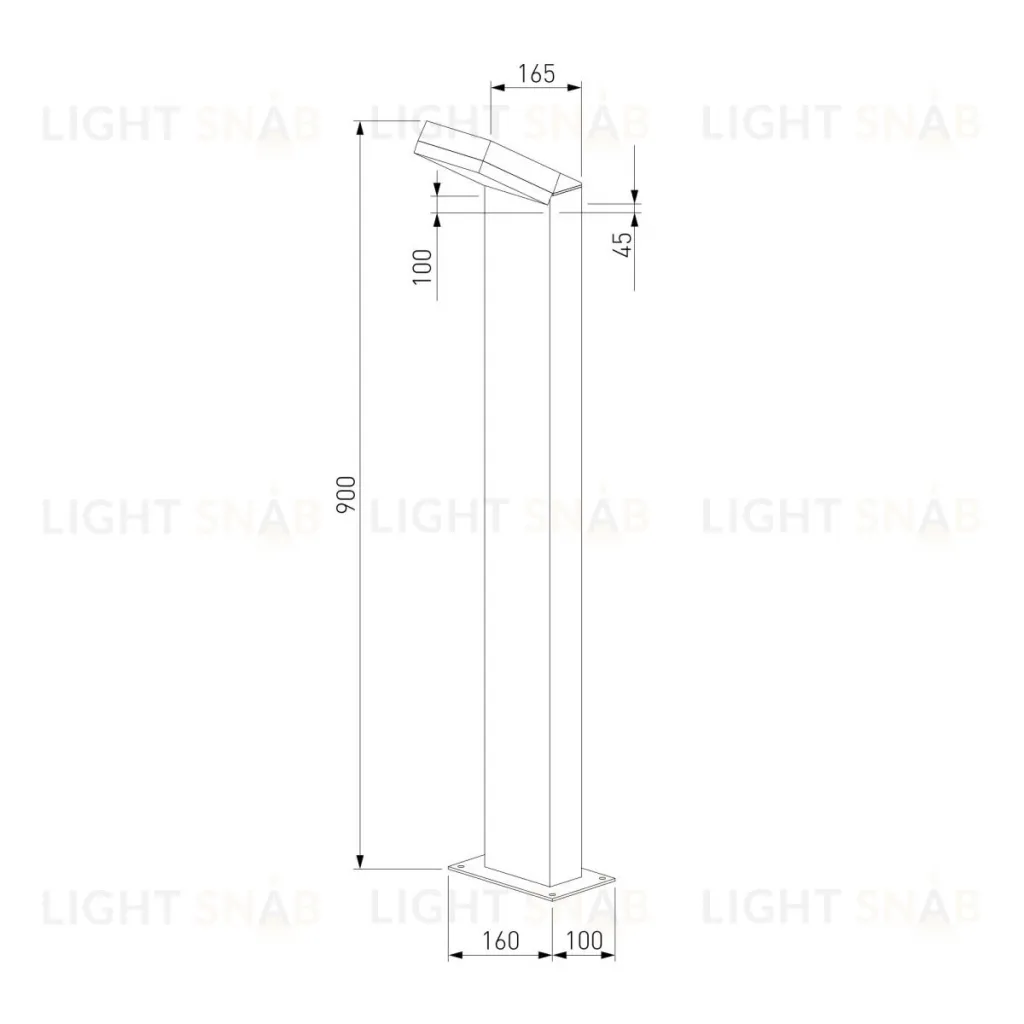Ландшафтный светильник Elektrostandard Sensor 1542 TECHNO LED черный 4690389219238 a072088 4690389219238