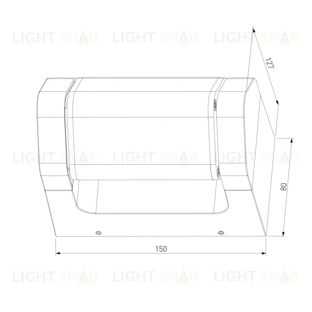 Уличный настенный светильник Elektrostandard DORS 35163/D черный 4690389219306 a072077 4690389219306