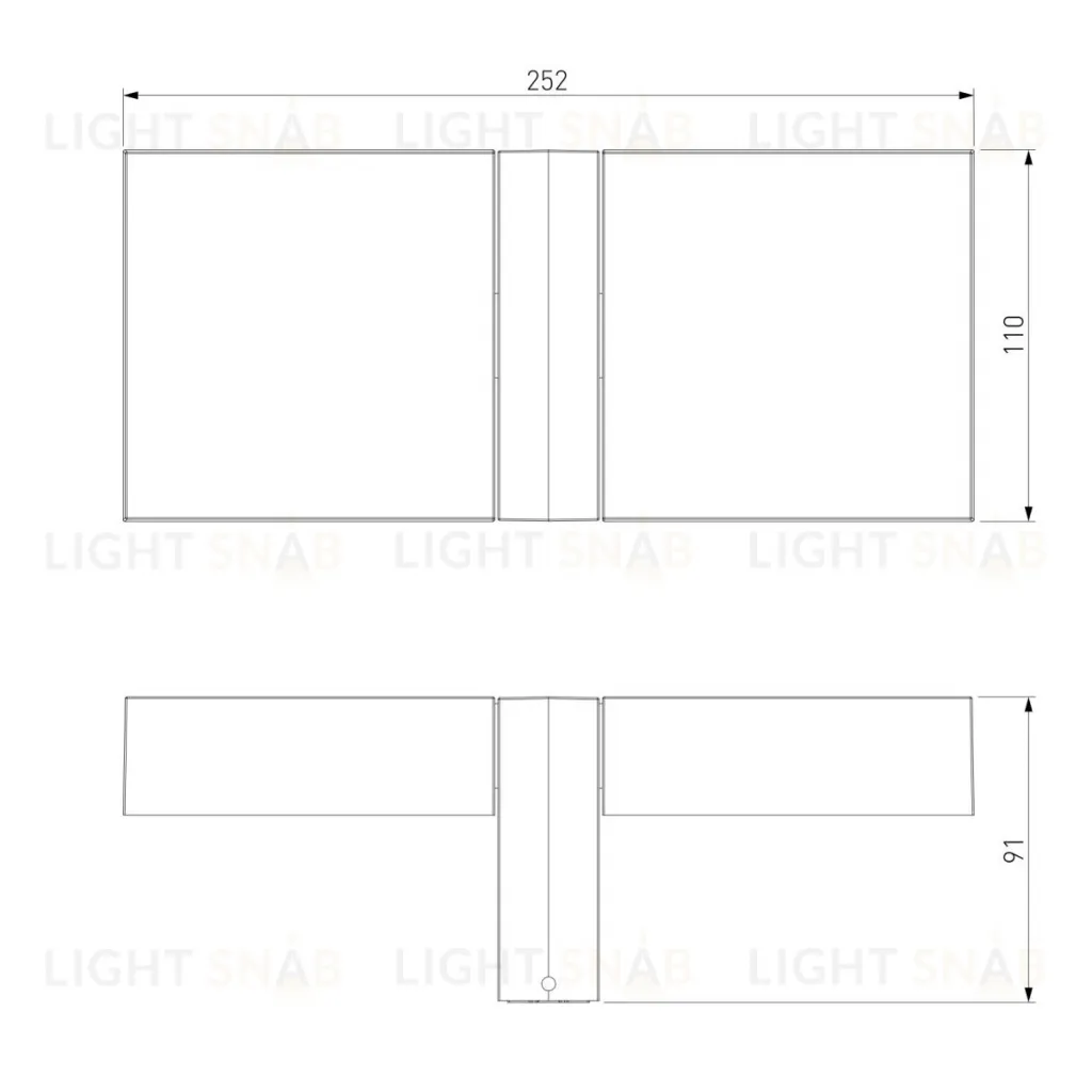Уличный настенный светильник Elektrostandard Twin 35170/D черный 4690389219429 a072075 4690389219429