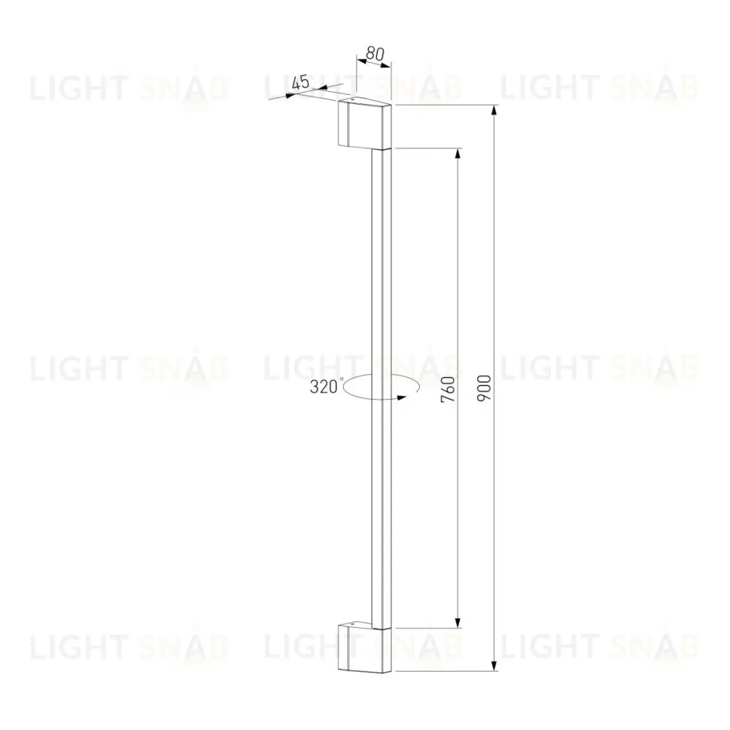 Уличный настенный светильник Elektrostandard Argos 35122/D черный 4690389219276 a072071 4690389219276