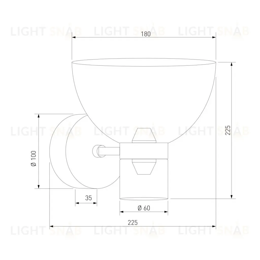 Бра Eurosvet Vial 202053 LED a072059 202053 LED латунь