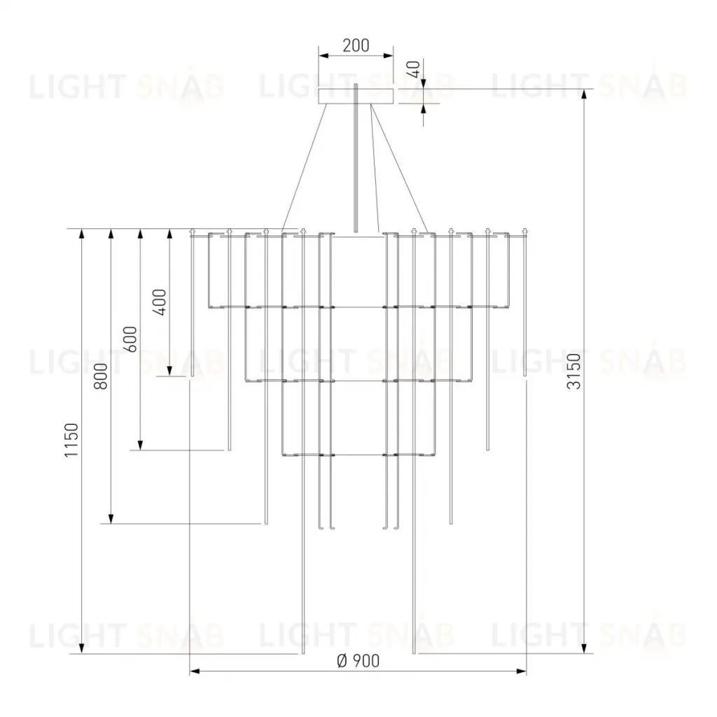 Подвесной светильник Bogate's Queen 91101 LED a072016 91101 LED