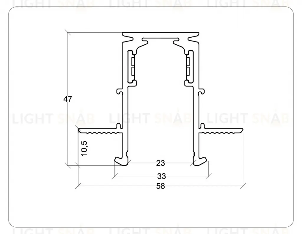 Коннектор угловой для встраиваемого шинопровода под ГКЛ 9,5мм Ambrella Light Magnetic Standard GL3352-9.5 GL3352-9.5
