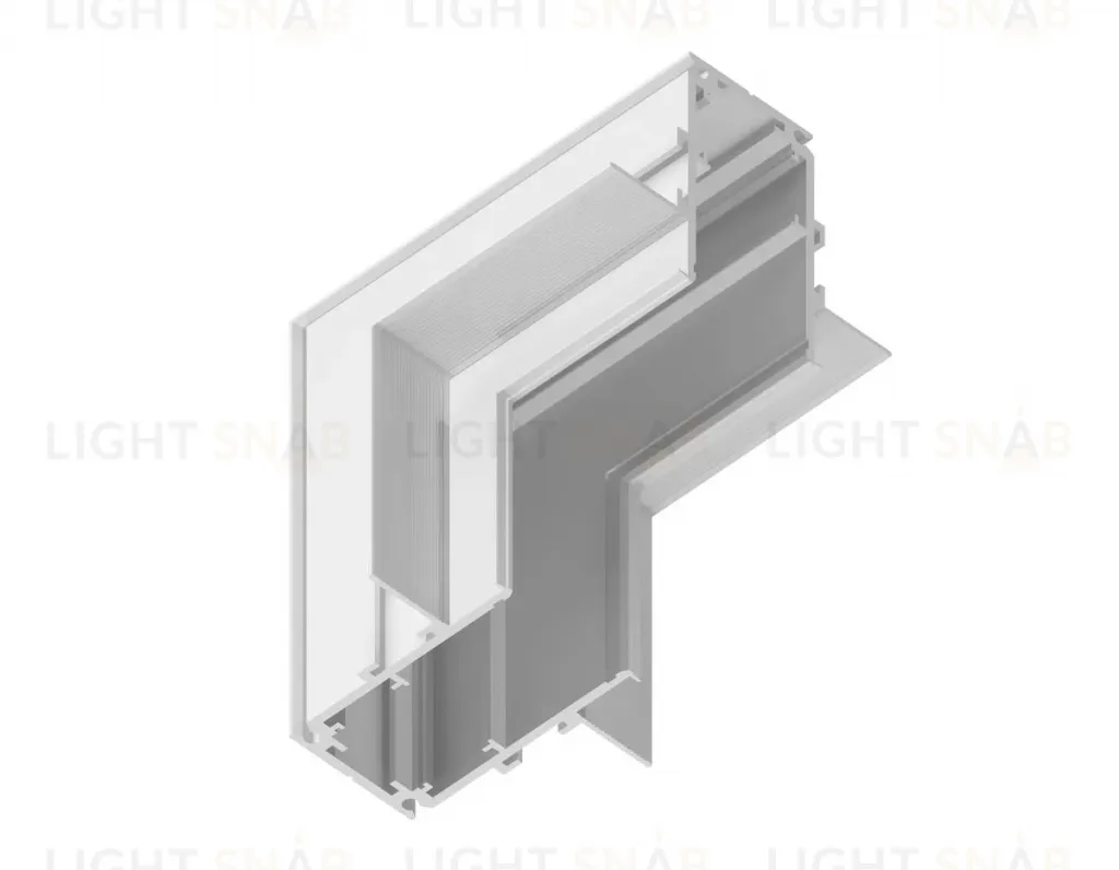 Коннектор угловой внутренний для встраиваемого шинопровода под ГКЛ 9,5 Ambrella Light Magnetic Standard GL3362-9.5 GL3362-9.5