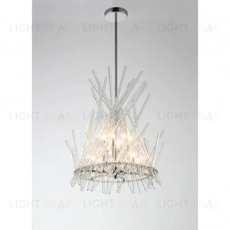 Люстра на штанге iLamp Casa 966C-12 CR+CL 966C-12 CR+CL
