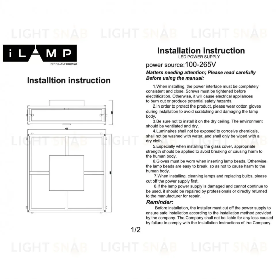 Потолочный светильник iLamp Dice 901X-4 CR 901X-4 CR