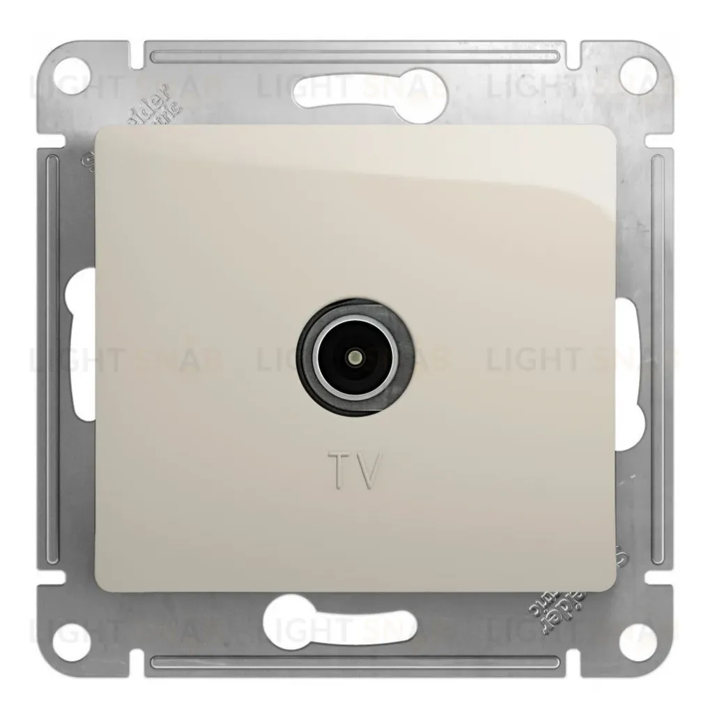 Розетка TV оконечная 1DB Systeme Electric Glossa Молочный GSL000991 GSL000991