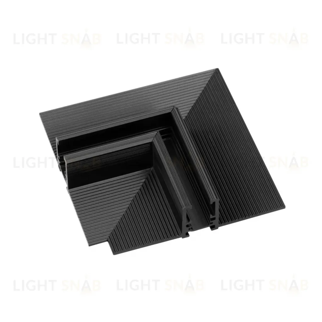 Коннектор угловой для встраиваемого магнитного шинопровода Arlight MAG-MICROCOSM-CON-FDW-L90 (BK) (IP20 Металл) 043055 043055