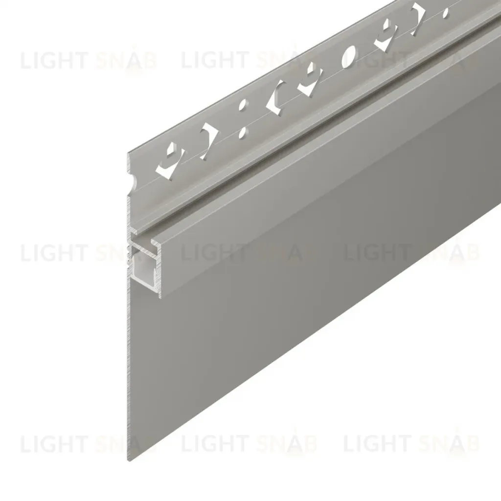 Профиль-плинтус для светодиодных лент и линеек Arlight ARH-PLINTUS-50-FANTOM-3000 RAL7044 (Алюминий) 041776 041776