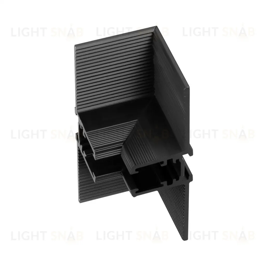Коннектор угловой для встраиваемого магнитного шинопровода Arlight MAG-MICROCOSM-CON-FDW-L90-INT (BK) (IP20 Металл) 051939 051939