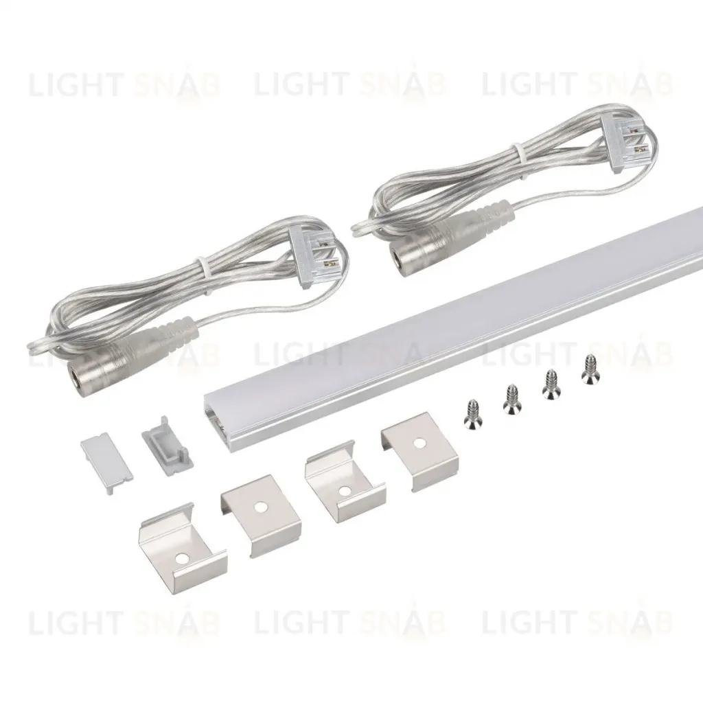 Набор для светодиодной подсветки Arlight ARL-KIT-SLIM-FC 24V Warm3000 (14 W/m, IP20, 2m) (Алюминий+пластик) 053439 053439