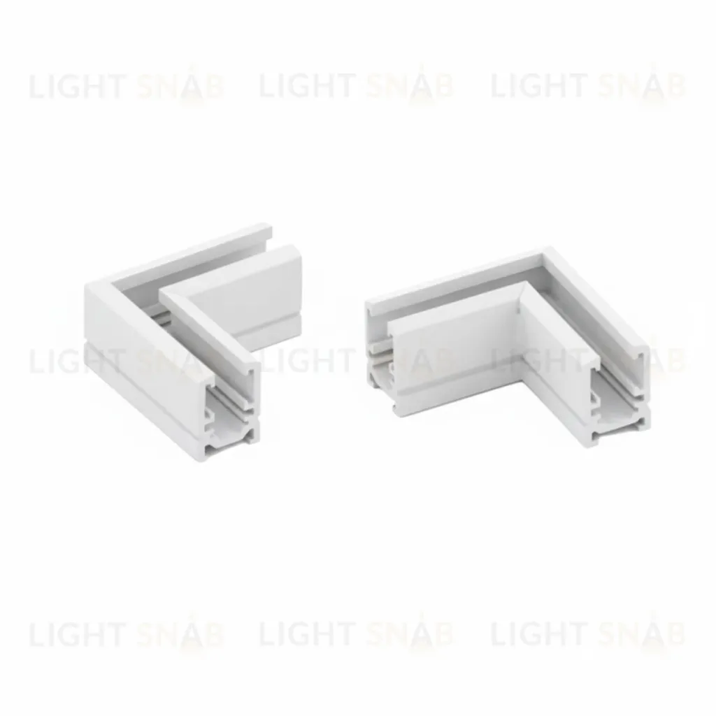 Коннектор угловой для накладного магнитного шинопровода Arlight MAG-MICROCOSM-CON-L90 (WH) (IP20 Металл) 062722 062722