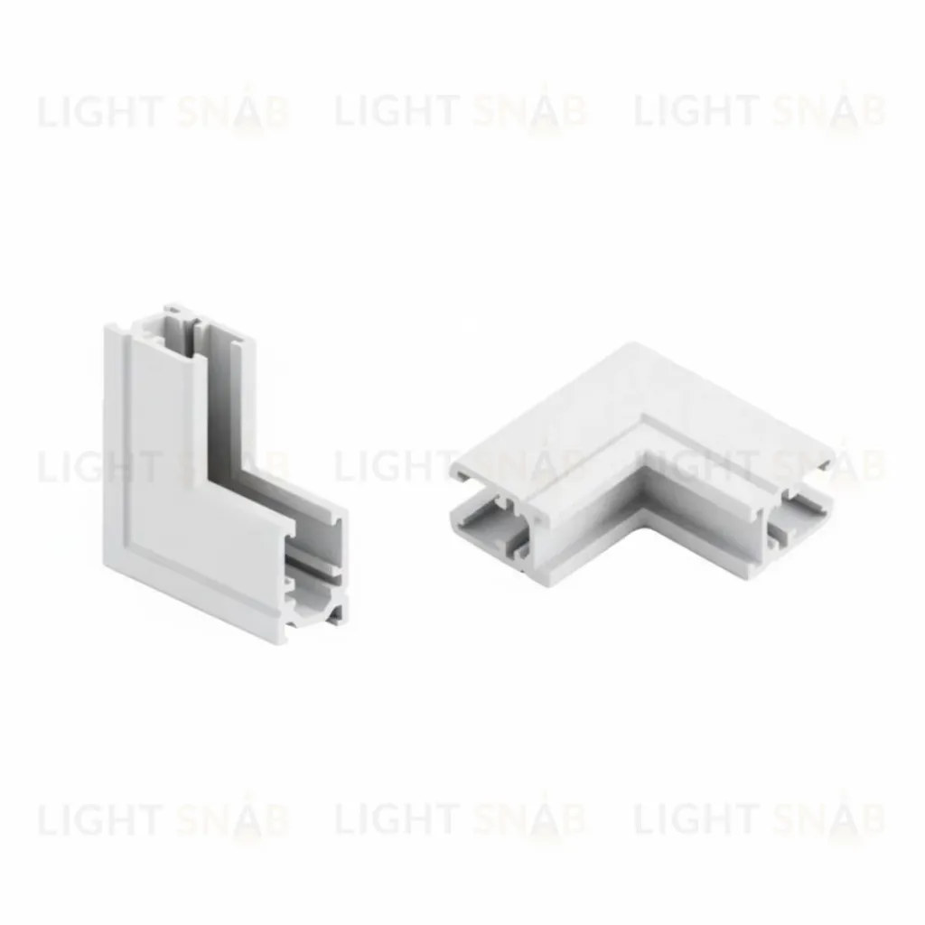 Коннектор угловой для накладного магнитного шинопровода Arlight MAG-MICROCOSM-CON-L90-INT (WH, внутренний) (IP20 Металл) 062723 062723
