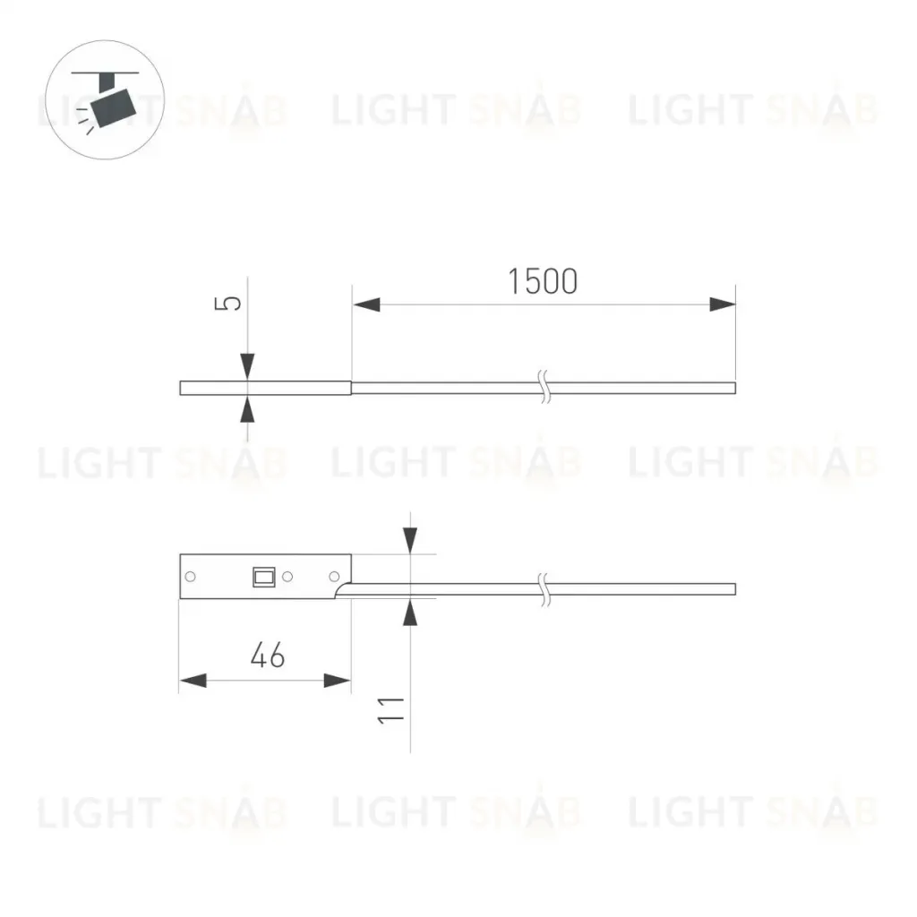 Коннектор питания для магнитного шинопровода Arlight MAG-MICROCOSM-CON-POWER-1500 (WH) (IP20 Пластик) 062992 062992