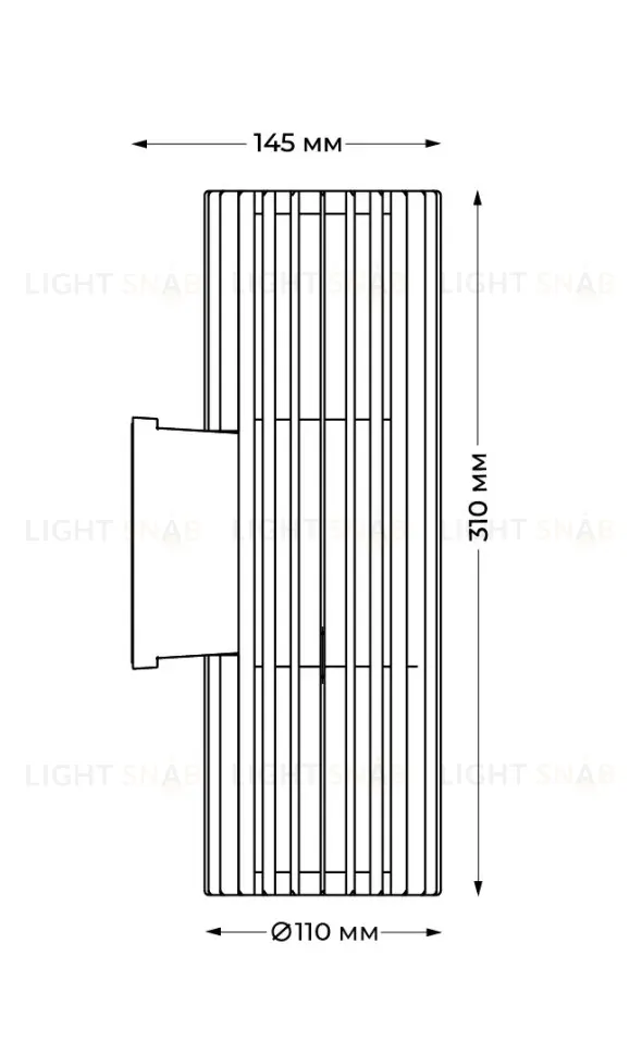 Уличный настенный светильник Italline IT3048 IT3048