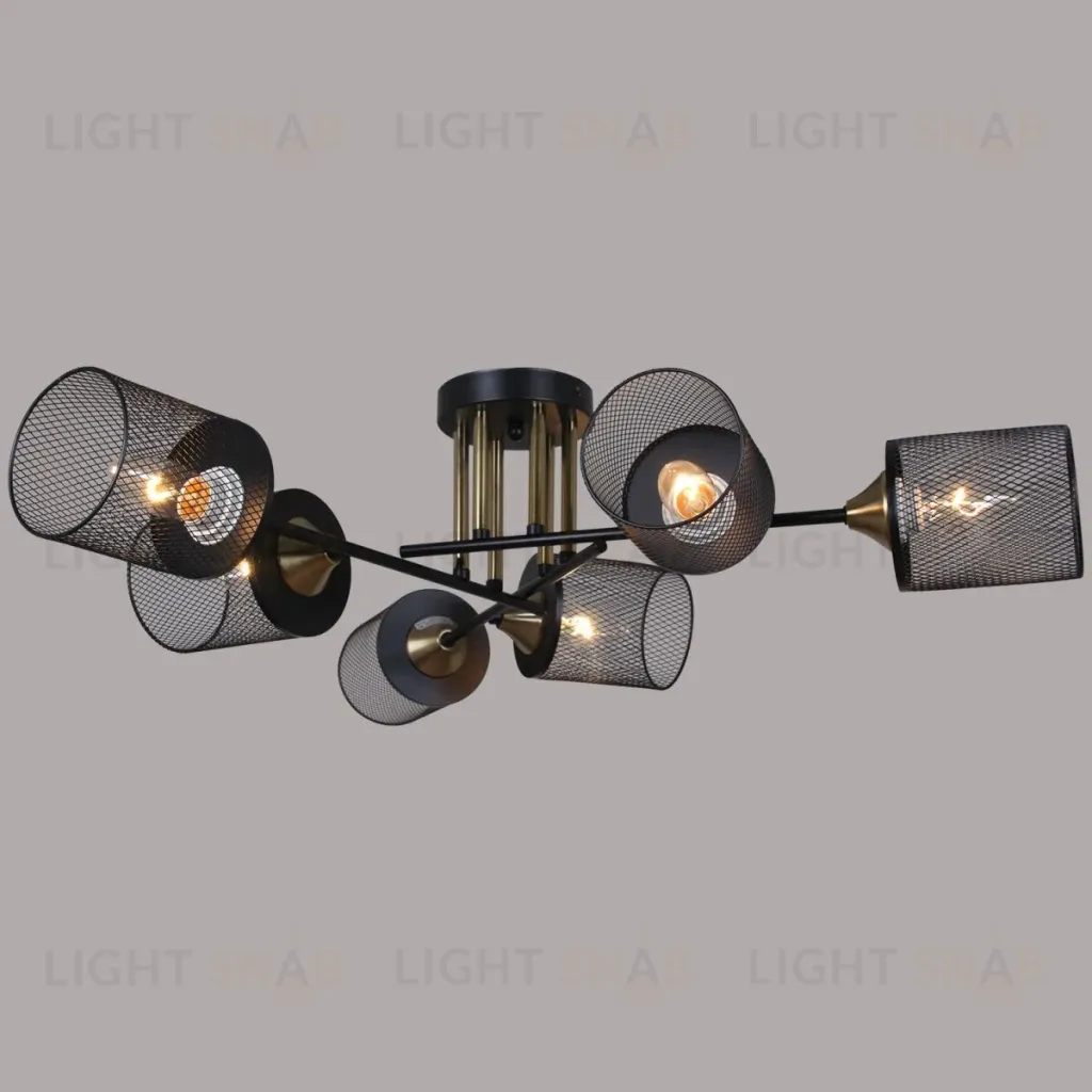 Потолочная люстра Reluce 38460-0.3-06 BK+COPPER 38460-0.3-06 BK+COPPER