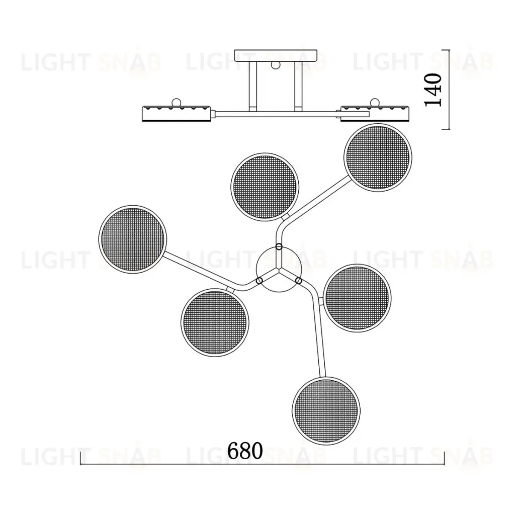 Потолочная люстра Escada Starlight 10273/6LED 10273/6LED