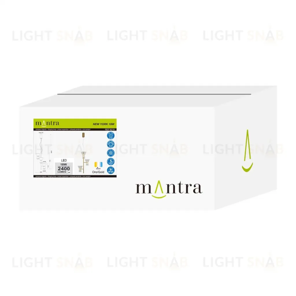 Подвесная люстра Mantra New York 9218 9218